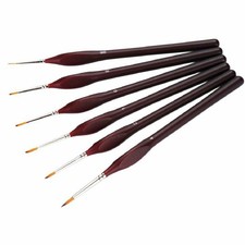 1X(6 pieces Pinceaux fins - ensemble de pinceau de peinture au detail - pour 5P