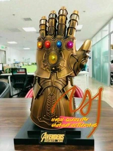 In Stock Thanos Infinity Gauntlet Full Metal 1:1 Wearable Cosplay Statue LED - Picture 1 of 6
