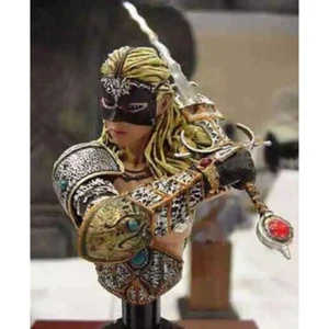 1/10 BUST Resin Model Kit Nudes Beautiful Girl in the Mask Swordsman Unpainted - Picture 1 of 1