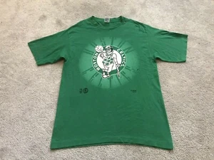 Vtg 90's Boston celtic Single stitch Classic logo T Shirt Mens Sz L Green USA - Picture 1 of 12