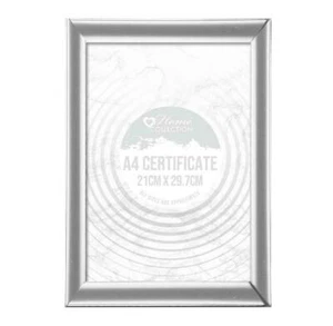 8 x A4 Zertifikat Silber Foto Bilderrahmen Styrol Wandmontage Wohndeko - Bild 1 von 3