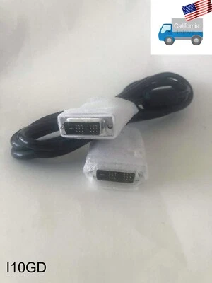 NEW Genuine Dell 18-Pin 6ft Male-Male M-M DVI-D Flat Monitor PC Cable 6715009012 - Image 1 of 4