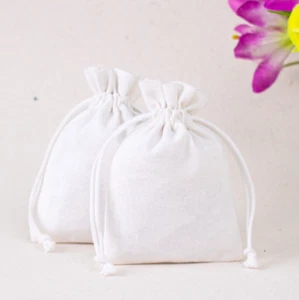 25 PCS Cotton Drawstring  Personalized Jewelry Packaging Bag Pouches 3x4 Inch - Picture 1 of 3