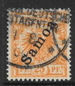 SAMOA (GERMAN) SGG5 1900 25pf ORANGE USED - Picture 1 of 1