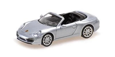 1:87 MINICHAMPS Porsche 911 Cabriolet Silver 2013 870068032 - Immagine 1 di 2