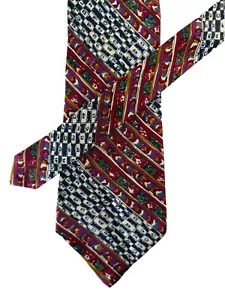 Missoni Cravatte 100% Silk Made In Spain Colorful Abstract Neck Tie 57” - Picture 1 of 5