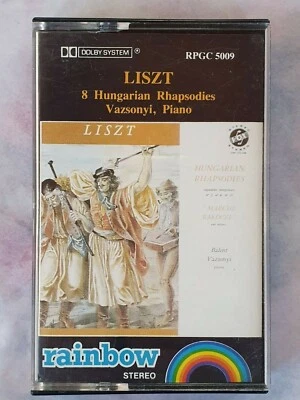 LISZT - 8 Hungarian Rhapsodies Vazsonyi Piano -  Music cassette - Image 1 of 2