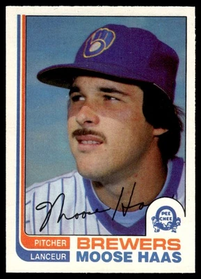 1982 O-Pee-Chee Moose Haas Milwaukee Brewers #12 - Image 1 of 2
