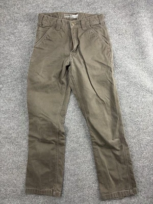 Брюки мужские Carhartt 30x32 коричневые свободные крой саржа универсальная рабочая одежда плотник - Изображение 1 из 4