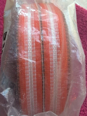Vintage Paradise RE-WEB KIT Lawn Chair Webbing Big Roll 150' x 2 1/4"  Orange w/ - Image 1 of 4
