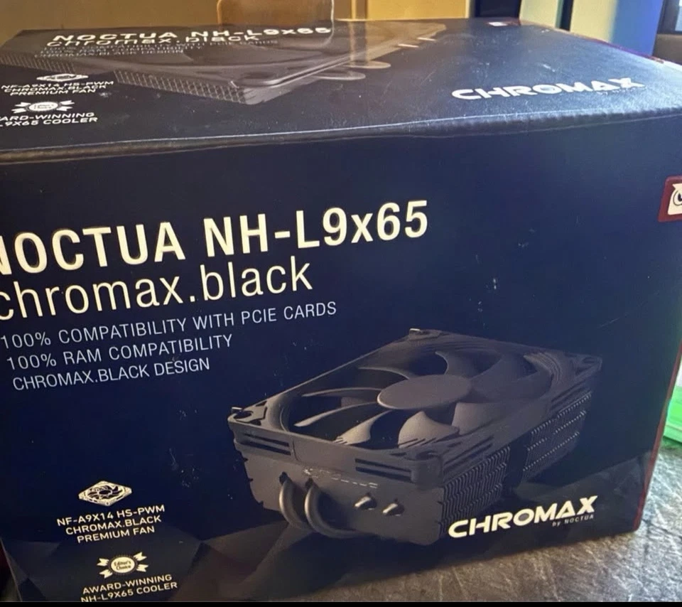 Noctua NH-L9x65 chromax.Black CPU Cooler In Original Box - Image 1 of 1