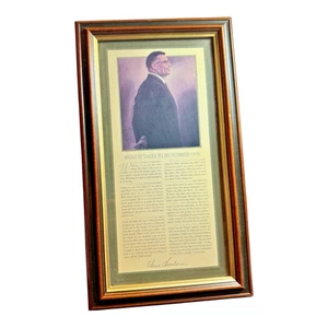 Vincent Lombardi "What It Takes To Be Number One" Framed Photo NFL Football - Picture 1 of 9