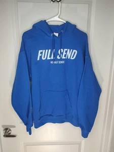 Nelk Boys Full Send No Half Sends Classic Navy Hoodie 2021 Merch Drop Size LG  - Bild 1 von 8