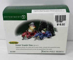 Dept 56 Serie Polo Nord Cruisin' Crayola Elves #56800 - Foto 1 di 19