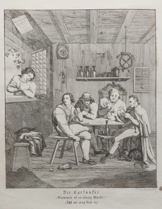 Carfunkel Woertli - Sophie Reinhard Radierung Hebels Alemannische Gedichte 1820 - Bild 1 von 6