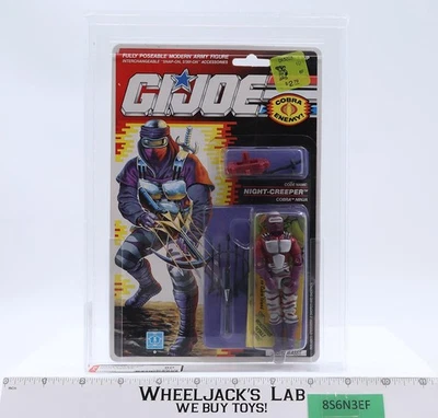 Night Creeper AFA GRADED 80 80/80/85 GI Joe 22-Back Hasbro Figure NEW SEALED - Image 1 of 4