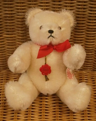 Original TEDDY HERMANN Teddy / Teddybär, weiss, 20 cm - Bild 1 von 3