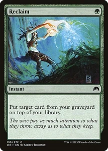 Reclaim 2x FOIL ORI MTG Magic Origins Common MINT green - Picture 1 of 1