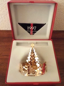 Georg Jensen 1997 Christmas Joy Ornament, Messing mit Vergoldung, WUNDERSCHÖN - Bild 1 von 5
