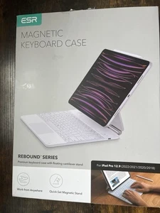 ESR iPad Air 13 Inch Case Keyboard(M2, 2024) and iPad Pro 12.9 inch 3/4/5/6th - Picture 1 of 4