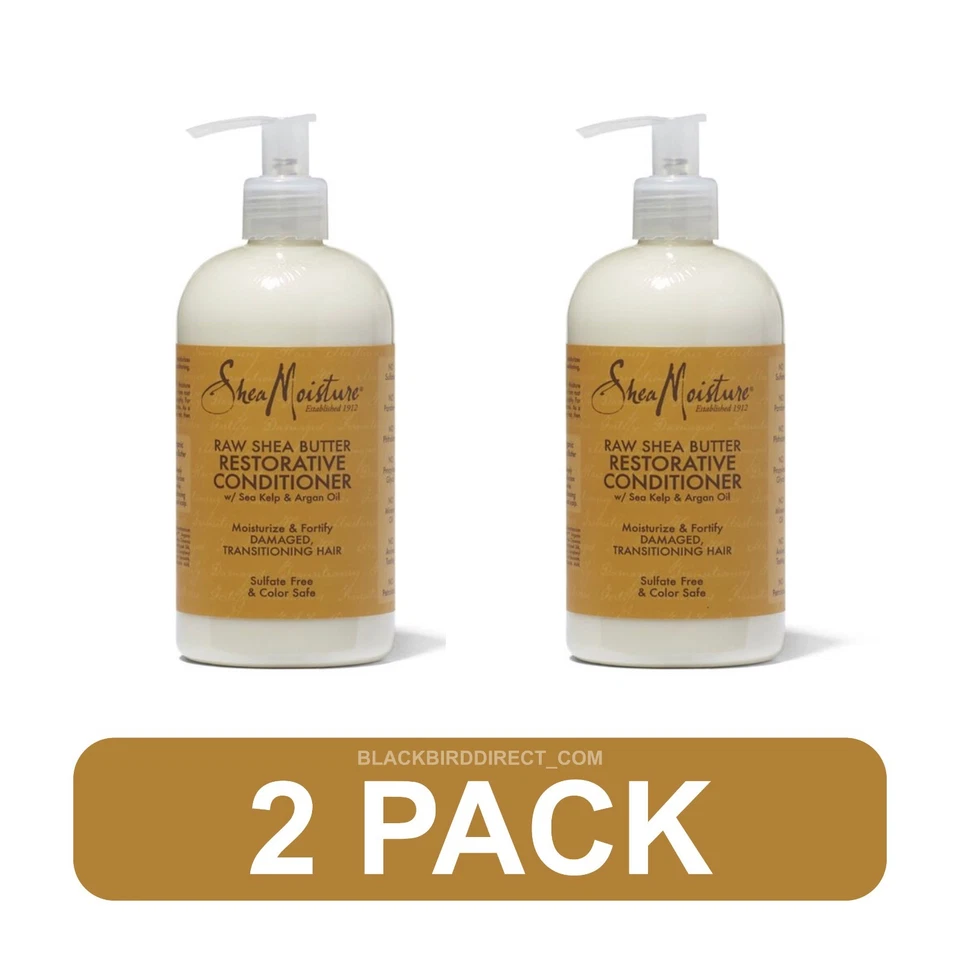 🔥✅ 2pk Acondicionador de retención de humedad de manteca de karité cruda hidratante NUEVO 8oz Foto 1 de 1
