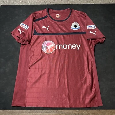 Newcastle United Jersey Puma Vintage Away Football Soccer Player Issue Kit Liga - Image 1 of 4