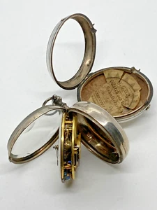 1795 Charles Porter London Silver Pair Cased Fusee Pocket Watch - 47mm dia - Picture 1 of 21