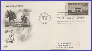 USA4 #C34 ADDR ARTCRAFT FDC   Pan-American Bldg - Picture 1 of 1
