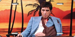 Scarface Al Pacino Sublimation Lizenz Sag Hallo Freund Get The Money Poster - Bild 1 von 1