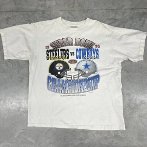 Camiseta De Colección Super Bowl 30 Para Hombres XL NFL 1996 Cowboys vs Steelers - Imagen 1 de 5