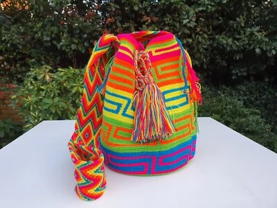 Mochila Wayu Подлинная Коллекция Mochila Wayuu-ARCOIRIS РУЧНОЙ РАБОТЫ -Las Américas - Изображение 1 из 4