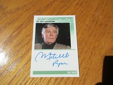 Star Trek TNG Portfolio Prints Series 2 Mitchell Ryan as Kyle Riker Autograph