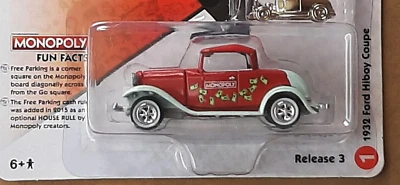 Nuevo de Lote Antiguo 2021 R3 Johnny Lightning Pop Culture Monopoly 1932 Ford Hiboy cupé JLPC005 Foto 1 de 3