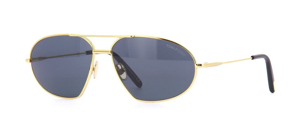Tom Ford BRADFORD FT 0771 金色/蓝色 灰色 (30A) 太阳镜  — 第 1/4 张图片