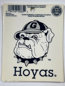 Georgetown Hoyas Static Cling Sticker Window Car NCAA 3.5" x 3.75" - Picture 1 of 2