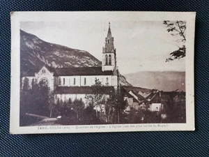 CPA 01 CULOZ - Quartier de l'Eglise - L'Eglise - une des plus belles du Bugey - Imagen 1 de 2