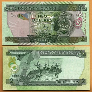 Billete de papel moneda de 2 dólares de las Islas Salomón 2011 unc p- 25 (2) - Imagen 1 de 1