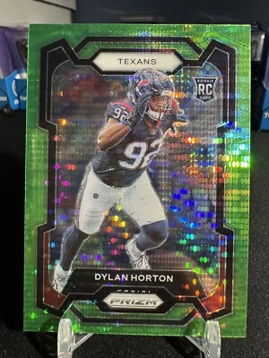 2023 Prizm Green Pulsar Dylan Horton RC #340 Texans  - Image 1 of 2