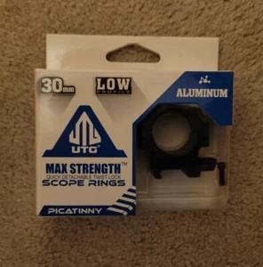 UTG 30mm 2pcs Low Pro Max Strength Picatinny Rings 22mm Wide - RG2W3104 - Picture 1 of 3