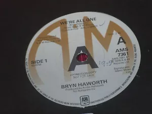 Bryn Haworth: We're All One 7" UK PROMO - Picture 1 of 2