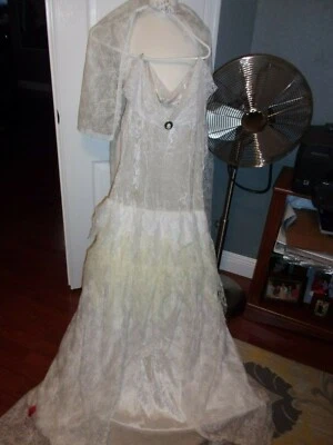 DISFRAZ HALLOWEEN NOVIA CADÁVER ADULTO TALLA GRANDE Foto 1 de 3