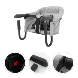 Chaise Haute Bébé Pliable Enfant Table Amovible Portable Crochet Sur - Imagen 1 de 12