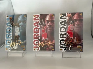 1999 NC/23/45 MICHAEL JORDAN Upper Deck 24K Gold Sig 3-Card PRODUCTION PROOFS - Picture 1 of 5