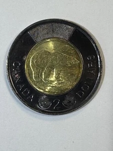 COLLECTABLE 2022 Canada Reign of Queen Elizabeth II BLACK $ 2 Coin - Picture 1 of 2