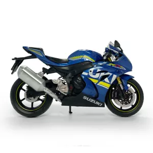 Suzuki GSX-R1000 Maßstab 1:12 Motorrad Modell Legierung Spielzeug Geschenke Blau - Bild 1 von 11