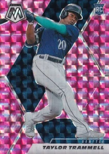 2021 PANINI MOSAIC PINK PRIZM ROOKIE TAYLOR TRAMMELL RC #282 SEATTLE MARINERS - Picture 1 of 1