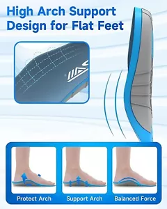 🔥 Arch Support Sport Insoles with Shock Absorption, Orthotic Insoles Size Sm 🔥 - Picture 1 of 7