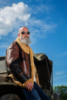 Schaffelljacke MUSEUMS Edition B-3 Fliegerjacke HERREN Lederjacke SCHAFFELL NEU - Bild 1 von 4