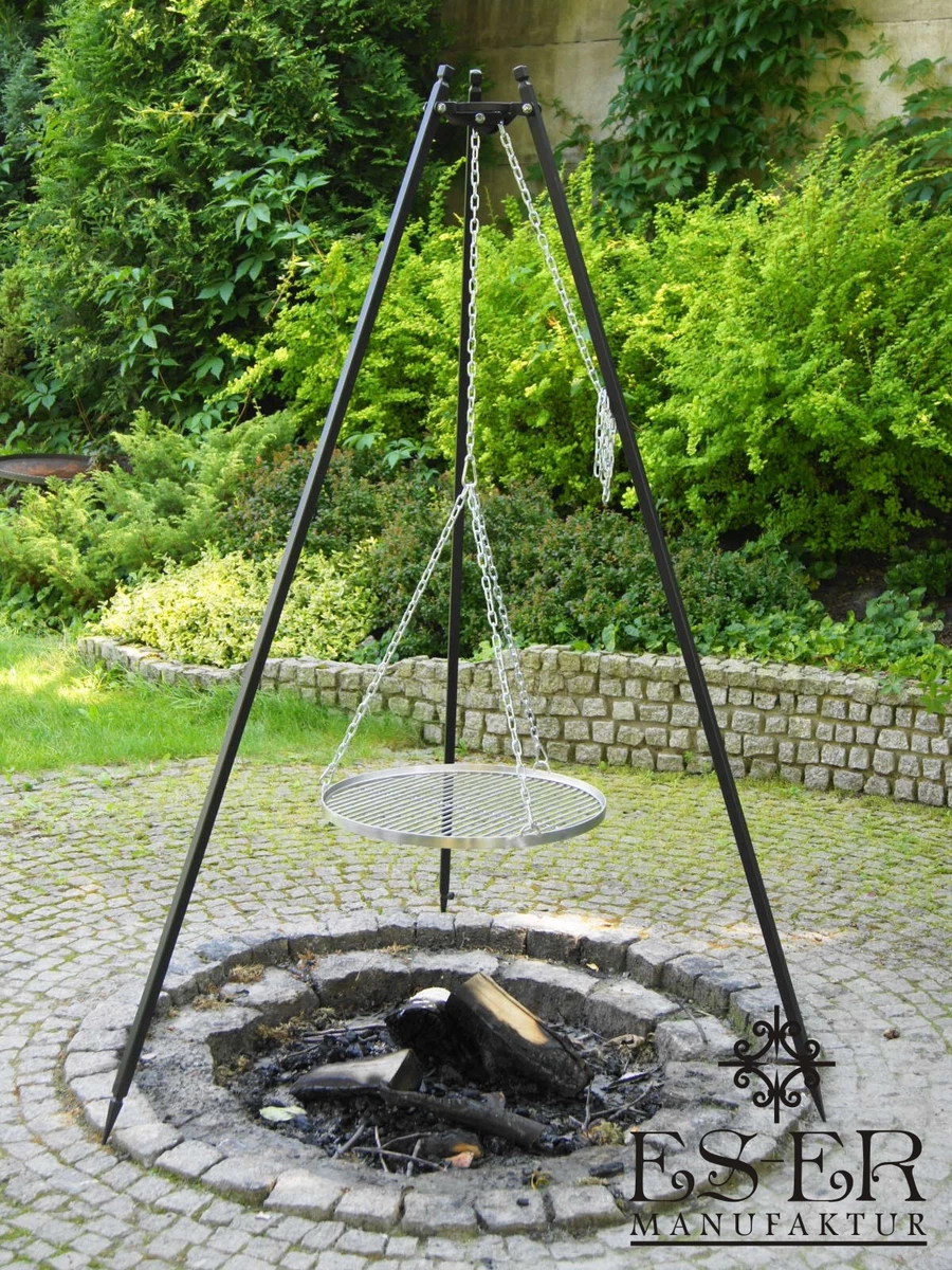 Dreibeingrill OSKAR – 210 Cm Hoch Mit Edelstahlrost (Ø 60 Cm) Für Perfektes Grillvergnügen