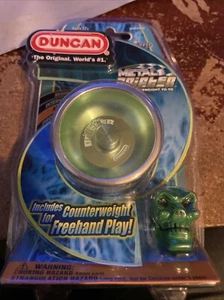 Duncan Metal Drifter De-Luxxe Series Green Yo-Yo w/Counterweight Skull NEW - Picture 1 of 4